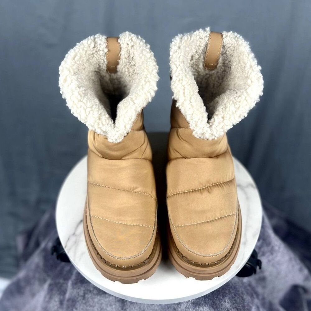 Sam Edelman Ozie Shearling Bootie US SZ 9M Fall Winter Snow Comfort Chic Glam